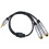 Mikrofonní kabel 3,5 mm samec na 6,35 mm samice, vyvážený 1
