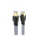 CAT8 Ethernet-kabel 40 Gbps 2000 MHz Flat sølvflettet 7
