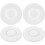 Tampas de silicone para copos com furo para canudo (pacote com 4) 1
