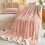 Coperta in pile rosa double-face 51x59 pollici 1