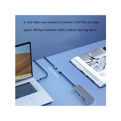 USB-C forlengelseskabel 100W hurtiglading 40 Gbps data 1