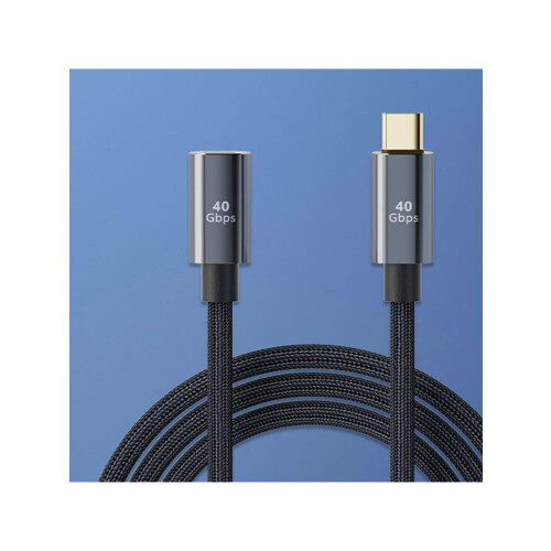 USB-C forlengelseskabel 100W hurtiglading 40 Gbps data 2