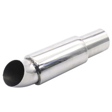 Uitlaatstuk van roestvrij staal, 51 mm, compatibel met 2 inch inlaat- en uitlaatpijp.