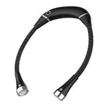 Lampe de lecture LED suspendue au cou, 1200mAh rechargeable, 3 modes de luminosité, pour lecture réparation et activités extérieures