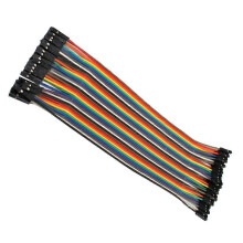 Câble de raccordement Dupont femelle-femelle 20 cm 1P pour connexion de circuit et bricolage