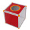 Raffle Ticket Drum Red Aluminum MDF 20x20x20cm 1