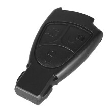 3 Button Replacement Car Key Shell compatible with Mercedes Benz W203 C E ML, Black Plastic, Scratch Protection, No Electronics Included