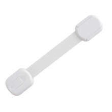 Cabinet Door Lock Child Safety with Adjustable Length and Self-Adhesive Mounting