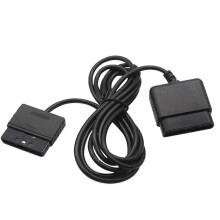 Przewód przedłużający zasilający kompatybilny z Sony PS2, 180 cm, czarny przewód przedłużający z PVC do kontrolera Dance Pad Wheel Gun