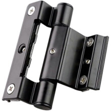 Soft Close Cabinet Door Hinges, Zinc Alloy Hidden Hinges for 50 Type Broken Bridge Aluminium Alloy Doors and Windows, Black White Gold