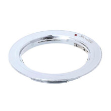 Lensvattingadapterring compatibel met Pentax Phoenix PK-objectieven voor Canon EF EOS-camera's, zilverkleurig metaal