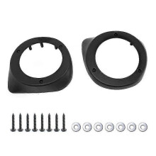 Altavoces de carenado inferior ventilados de 6,5 pulgadas compatibles con Harley-Davidson Touring 1996-2022, plástico ABS negro, 1 pieza.