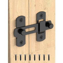 Sliding Barn Door Latch, Stainless Steel 360 Degree Rotatable Flap Latch Security Bolt for Bathroom, Garage, Window, Garden, Wine Cooler