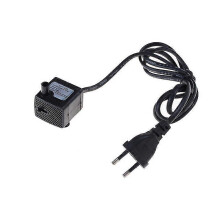 Pompe à eau submersible, prise UE, 220 V CA, 3 W, débit réglable, pour aquarium, fontaine, bassin, câble de 1,1 m, plastique