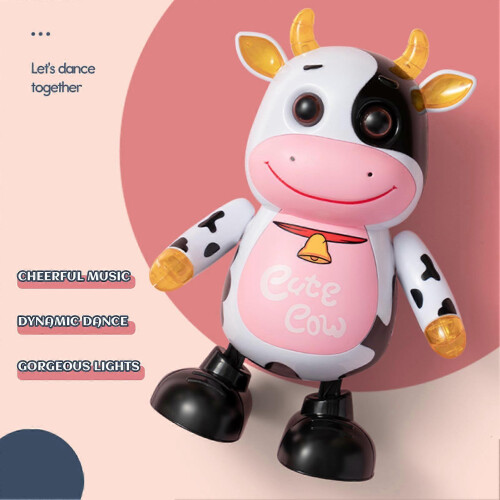 Vaca Musical Dançante com Luzes para Crianças, Presente de Natal 1