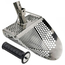 Paletta per sabbia da spiaggia in acciaio inossidabile, strumento per ricerca con metal detector, struttura rinforzata, 20 x 29 x 21 cm, 1100 g