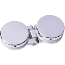 Charnière pour porte en verre, pour verre de 5-8 mm d'épaisseur, finition miroir, pour vitrines et caves à vin