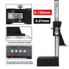 Electronic Digital Height Gauge 0-150mm 0.01mm Vernier Caliper Ruler Wood Table Marking Measuring Tools