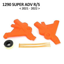 Motorcycle Bumper Frame Protection Guard Cover compatible with 1290 Super Adventure R S 2021 2022, A Pair, ABS Plastic, Orange & Black