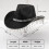 Cowboy Hat Sequined Tassel Design One Size Gold 3