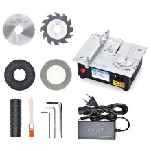 Mini Table Saw with Lifting Blade 96W Electric Desktop Bench Saw for Woodworking DIY