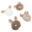 Élastiques à cheveux oreilles de lapin (lot de 4) 1