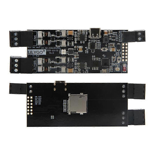 ESP32 CAN 485 Control Module Development Board, PCB Material, Black, Supports TF Card, for Development Projects 1