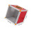 Raffle Ticket Drum Red Aluminum MDF 20x20x20cm 2