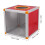 Raffle Ticket Drum Red Aluminum MDF 20x20x20cm 7