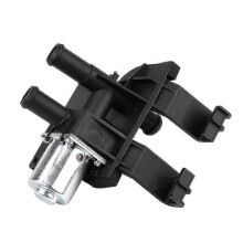 Valvola di Controllo Riscaldamento Acqua, Plastica Nera, compatibile con Ford Fiesta 1996-2001 Puma 1998-2005 KA 1997-2006