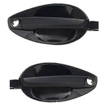Buitendeurhendelvergrendeling, 2-delige set, compatibel met Hyundai Tiburon 2003-2008, links en rechts voor, zwart kunststof, 82660-2C000 82650-2C000