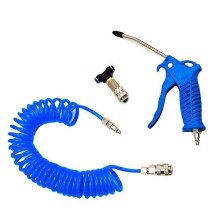 Pistola ad aria compressa con tubo flessibile da 5 m e raccordo a T per la pulizia del sistema di sedili pneumatici dei camion.