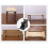Folding Table Hinge Brackets, Self-Locking 90 Degree Heavy Duty Steel Plate Pair 2