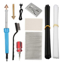 80W Plastic Welding Machine Set, 220V EU Plug, Plastic Repair Kit for Car Bumper, ABS PP PE PVC, 46 Pieces