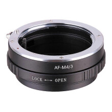 AF-M4/3 lensadapterring voor Minolta AF-lenzen, compatibel met Olympus E-P1, E-P2, Panasonic G1 en GF1 M4/3 camera's.