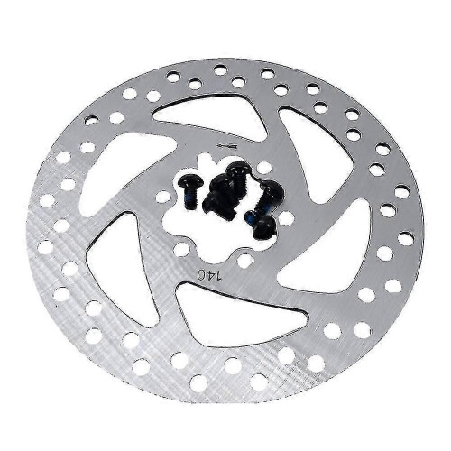 Disco de freio de aço para patinete elétrico, 140 mm prateado, Compatível com patinete elétrico de 10 polegadas, peça de reposição