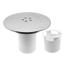 Duschablauf-Abdeckung, 90 mm/115 mm, verchromter Kunststoff, Ersatzabdeckung für Duschwannen