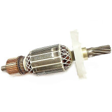 Rotor für Abbruchhammermotor, 9 Zähne, 220–230 V, silberfarbenes Metall, kompatibel mit Hitachi 360286E H65SB2 H65SD2 H65SD H70SD H70SA