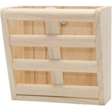 Mangeoire Ă foin en bois pour lapins, fixation murale, accessoire pour petites cages (lapins, cochons d'Inde)