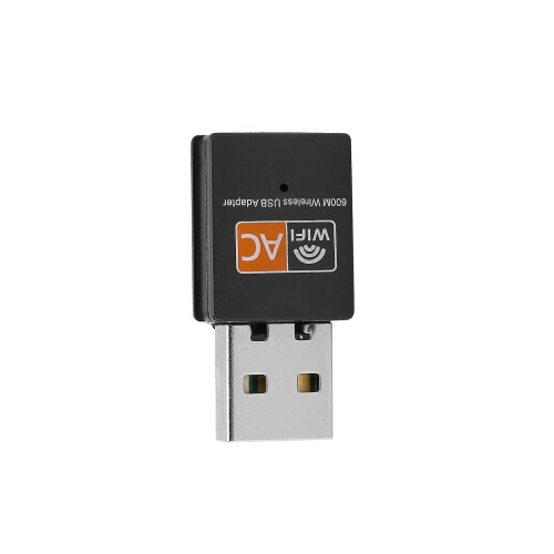 Adaptador USB WiFi AC600M Dual Band Compatível com XP WIN7 WIN8 Linux OS X, RTL8811, Mini 2
