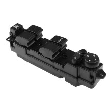 Hauptfensterheberschalter vorne links (Fahrerseite), kompatibel mit Mazda 2 (2007–2013), Teilenummer DF73-66-350B, ABS-Kunststoff