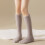 Dam fluffiga knähöga termosockor svarta multipack 7