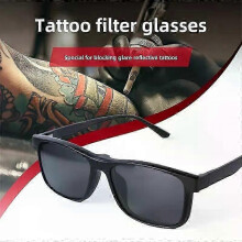 Tattoo-Filter-Augenschutzbrille, ABS-Kunststoff, 26,4 g, integriert, HD-Schutz, vielseitiges Tattoo-Zubehör