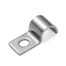 25 stuks P-clips met één gat, 304 roestvrij staal, buisdiameter Ø 10 mm, voor het bevestigen van kabels, buizen en kasafscheidingen.