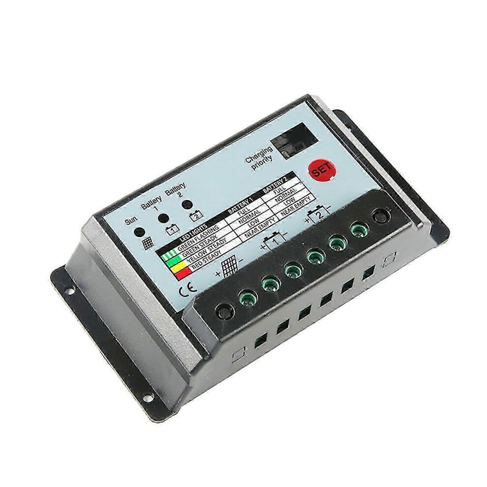 20A Dual Battery Solar Panel Charge Controller Regulator For 12V 24V Batteries With Multiple Protections Prevent Overcharging Overdischarging 6901168072578
