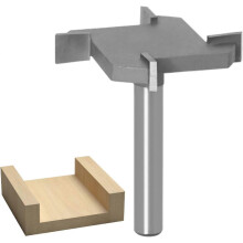 CNC Spoilboard Surfacing Router Bit, 4 Wings 6mm Shank, 40mm Cutting Diameter, YG6 Carbide Tipped for Woodworking Slab Flattening Planing