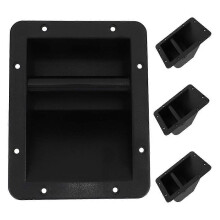 Kunststof luidsprekerhandgreep, 4 stuks, zwart, 20x15,7x5,7 cm, voor luidsprekers, subwoofers, schuurdeuren, garagedeuren, hekpoorten