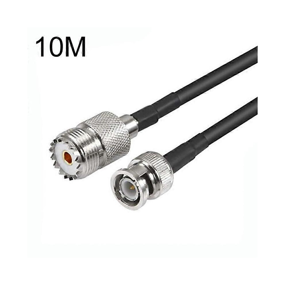 Bnc Male To Uhf Female Rg58 Coaxial Adapter Cable, 10M Length For Antenna Extension 6901168276075