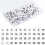 Plastic Map Push Pins with Numbers 1-100, White Base Black Sequential Numbered Drawing Pins for Maps, Boards and Presentations 1