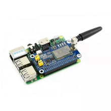 LoRa HAT compatibel met Raspberry Pi, SX1262 868MHz frequentieband, seriële gegevensoverdracht tot 5 km voor Europa, Azië en Afrika.